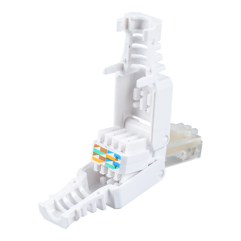 Cat5e Unshielded Toolless RJ45 Penyambung RJ-688Y-C5E Cat5e Unshielded Toolless RJ45 Penyambung RJ-688Y-C5E