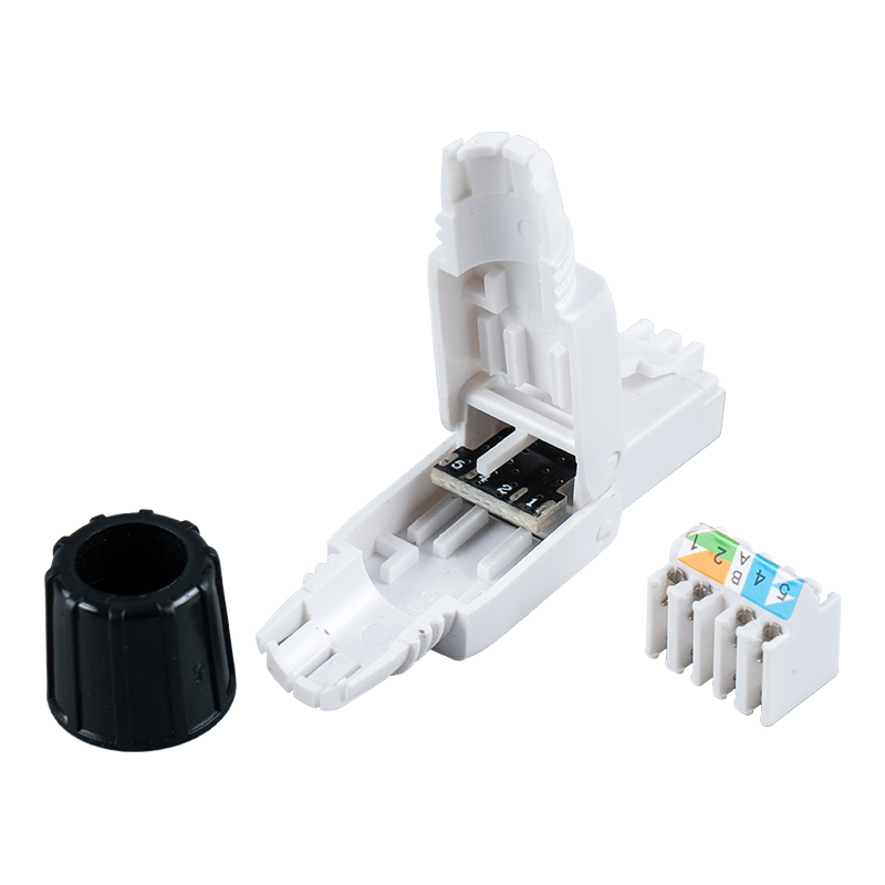 Penyambung RJ45 Tanpa Alat Tanpa Perisai Cat6A(dengan skru) RJ-G40U-C6A Penyambung RJ45 Tanpa Alat Tanpa Perisai Cat6A(dengan skru) RJ-G40U-C6A