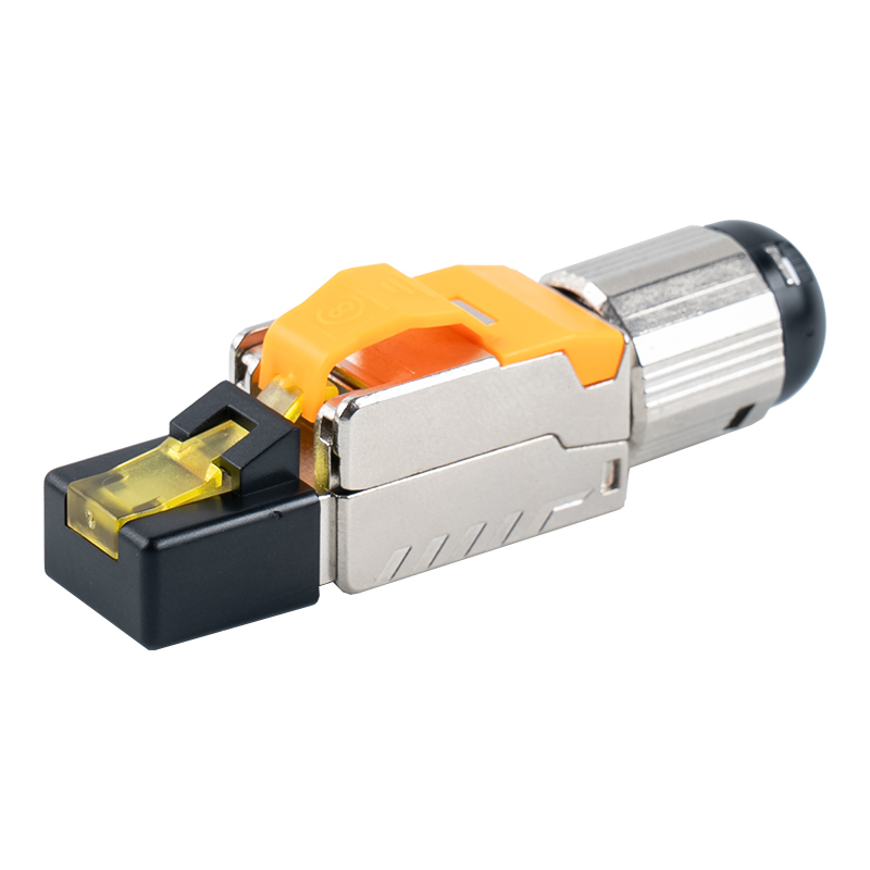Penyambung RJ45 Tanpa Alat Cat6A （dengan penutup plastik）RJ-G70S-C6A