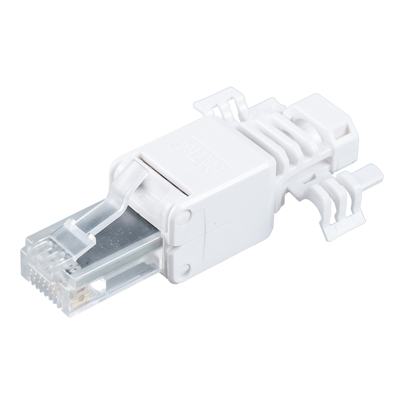 Penyambung RJ45 Tanpa Alat Tanpa Perisai Cat6 (dengan sayap) RJ-688X-C6 Penyambung RJ45 Tanpa Alat Tanpa Perisai Cat6 (dengan sayap) RJ-688X-C6