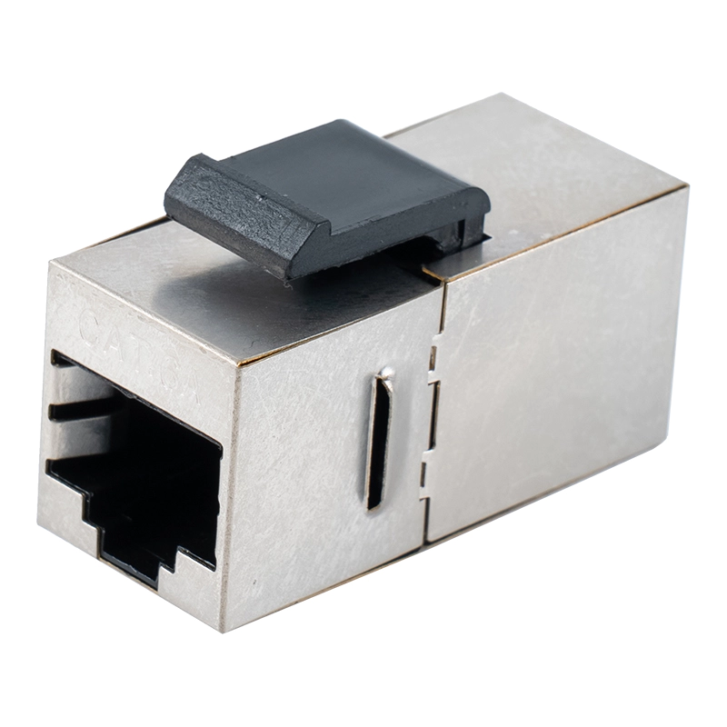 Pengganding Sebaris RJ45 Terlindung C6 （dengan klip plastik） SM-2034SC6
