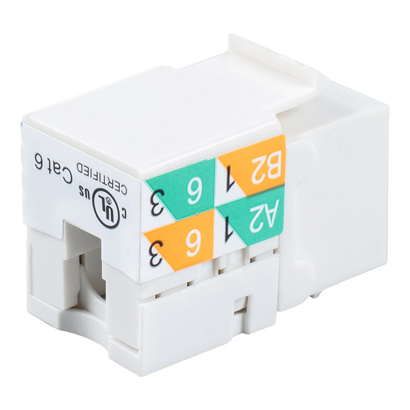 Cat6 Unshielded 90° Keystone Jack (pendawaian dwiguna) SM-2081D8C6