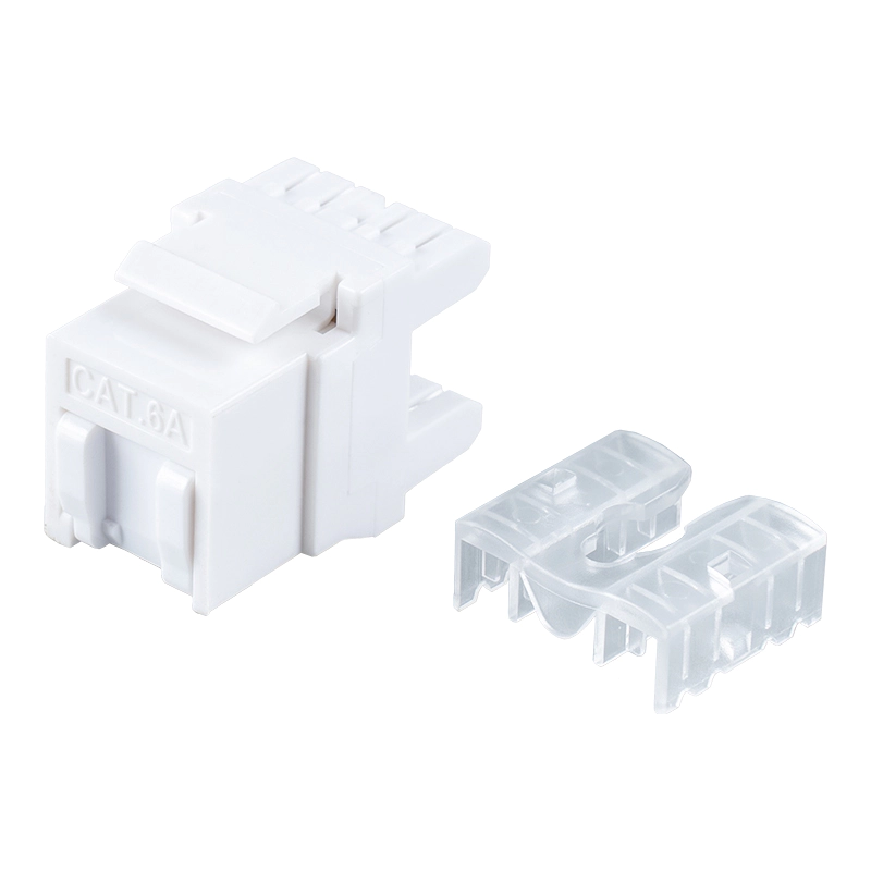 Cat6 Unshielded 180° Modular Jack (jenis mini dengan pengatup) SM-2089CD8C6-1