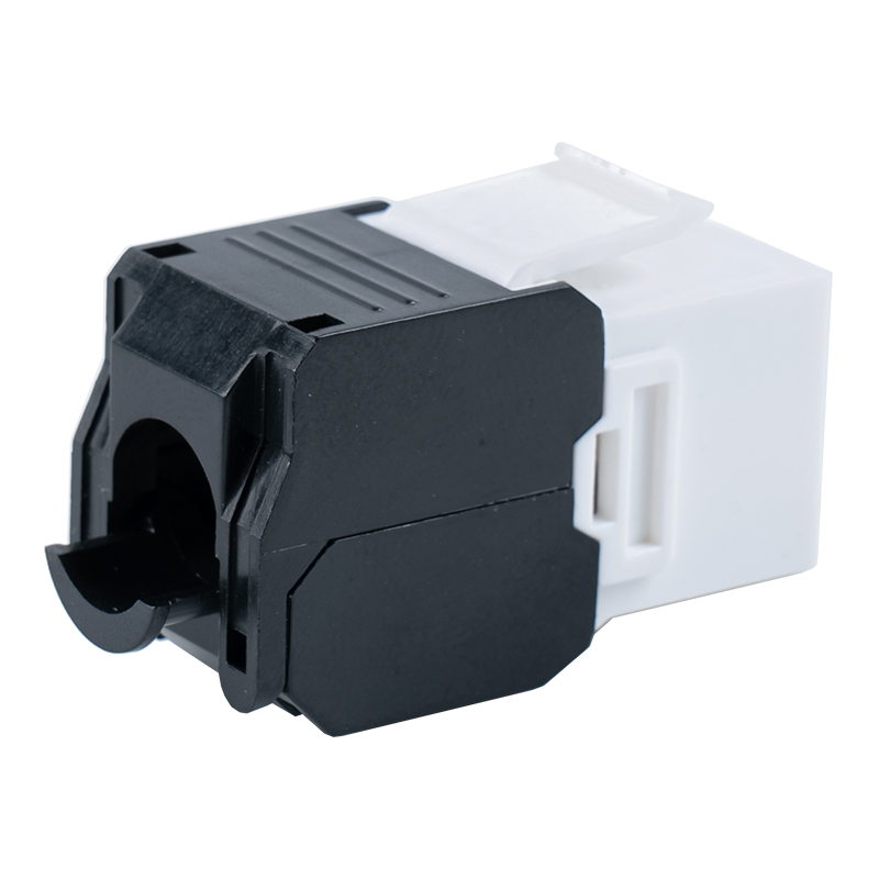 Cat6 Unshielded 180° Toolless Modular Jack (jenis flip-open) SM-2336H8C6 Cat6 Unshielded 180° Toolless Modular Jack (jenis flip-open) SM-2336H8C6