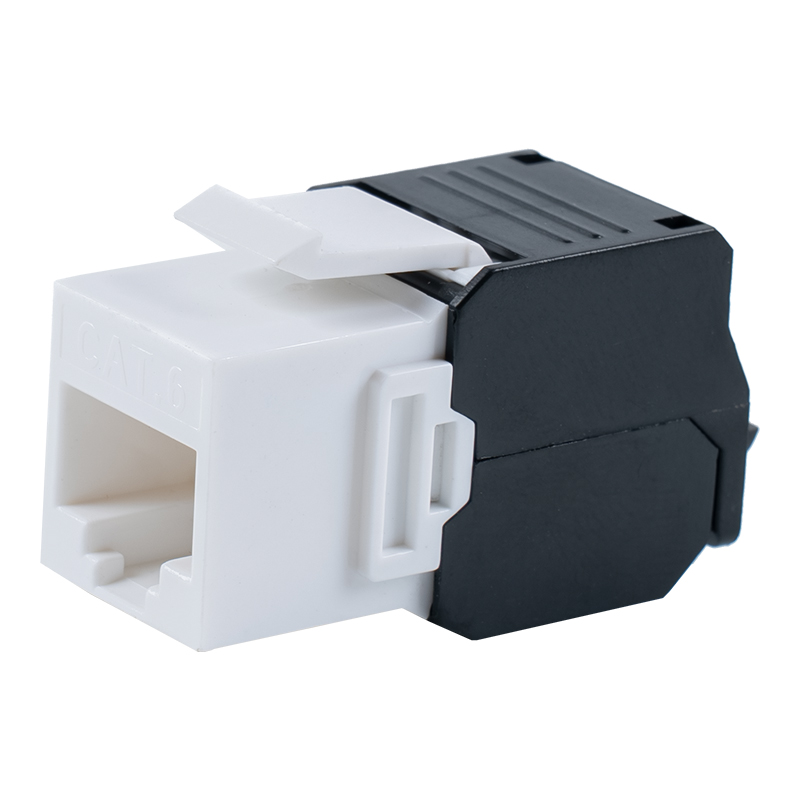 Cat6 Unshielded 180° Toolless Modular Jack (jenis flip-open) SM-2336H8C6