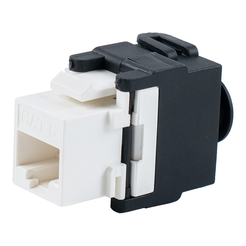Cat6 Unshielded 180° Toolless Modular Jack (jenis flip-open) SM-2336H8C6 Cat6 Unshielded 180° Toolless Modular Jack (jenis flip-open) SM-2336H8C6