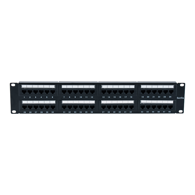 Panel Tampalan 48 Port 2U Tidak Terlindung Cat5e 19-inci (IDD dwiguna; dengan sisipan kadbod plastik) SP-3204D48-C5E Panel Tampalan 48 Port 2U Tidak Terlindung Cat5e 19-inci (IDD dwiguna; dengan sisipan kadbod plastik) SP-3204D48-C5E