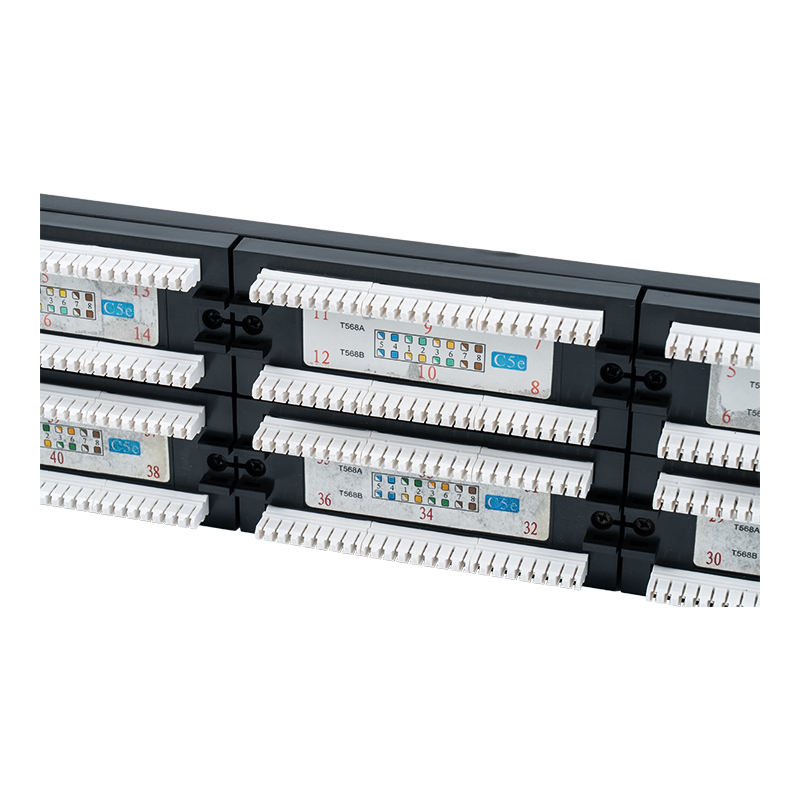 Panel Tampalan 48 Port 2U Tidak Terlindung Cat5e 19-inci (IDD dwiguna; dengan sisipan kadbod plastik) SP-3204D48-C5E Panel Tampalan 48 Port 2U Tidak Terlindung Cat5e 19-inci (IDD dwiguna; dengan sisipan kadbod plastik) SP-3204D48-C5E