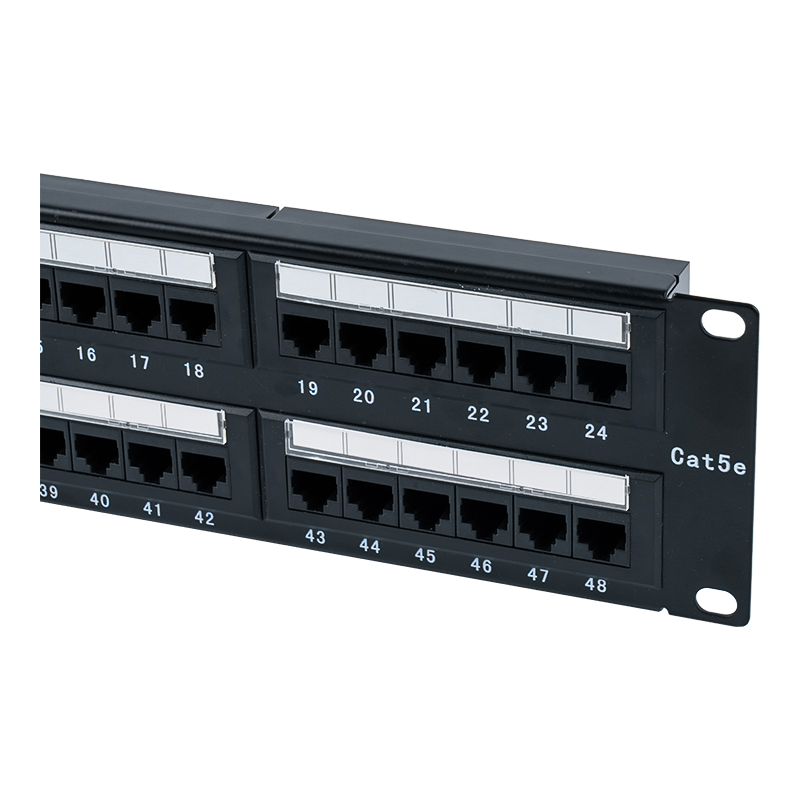 Panel Tampalan 48 Port 2U Tidak Terlindung Cat5e 19-inci (IDD dwiguna; dengan sisipan kadbod plastik) SP-3204D48-C5E Panel Tampalan 48 Port 2U Tidak Terlindung Cat5e 19-inci (IDD dwiguna; dengan sisipan kadbod plastik) SP-3204D48-C5E
