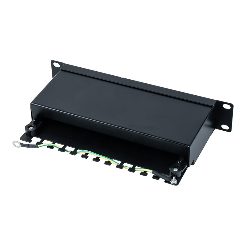 Kategori 6 Panel tampalan 12 port 1U terlindung 10 inci SP-3250SK12-C6 Kategori 6 Panel tampalan 12 port 1U terlindung 10 inci SP-3250SK12-C6