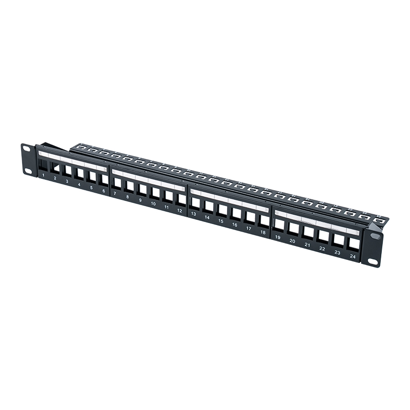 Panel tampalan terlindung 1U 24-port 19-inci (dengan modul C6) SP-3260-24P Panel tampalan terlindung 1U 24-port 19-inci (dengan modul C6) SP-3260-24P