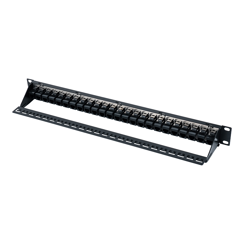 Panel tampalan terlindung 1U 24-port 19-inci (dengan modul C6) SP-3260-24P Panel tampalan terlindung 1U 24-port 19-inci (dengan modul C6) SP-3260-24P