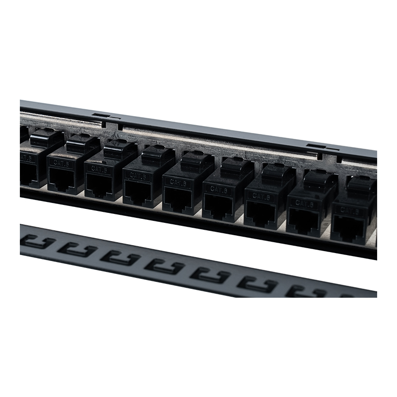 Panel tampalan terlindung 1U 24-port 19-inci (dengan modul C6) SP-3260-24P Panel tampalan terlindung 1U 24-port 19-inci (dengan modul C6) SP-3260-24P