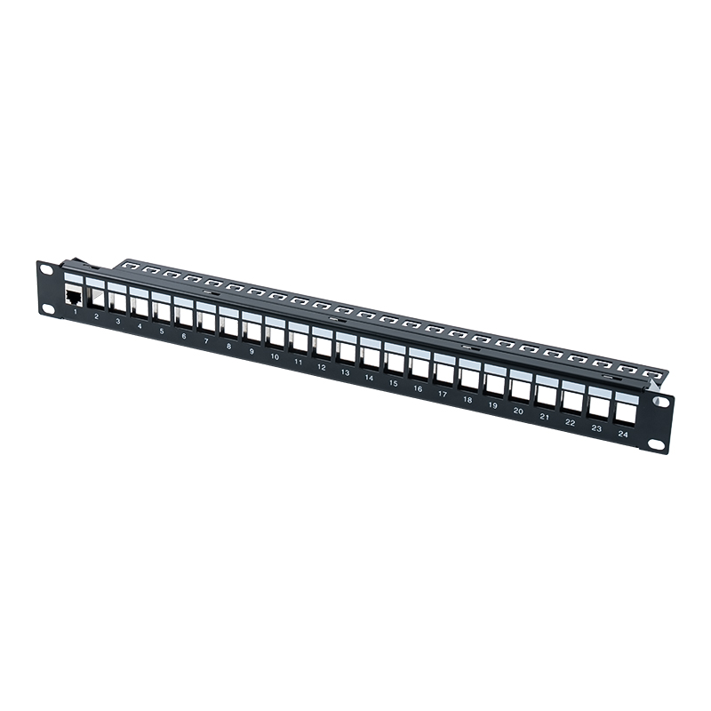 Panel tampalan terlindung 1U 24-port 19-inci (dengan modul C6) SP-3260-24P