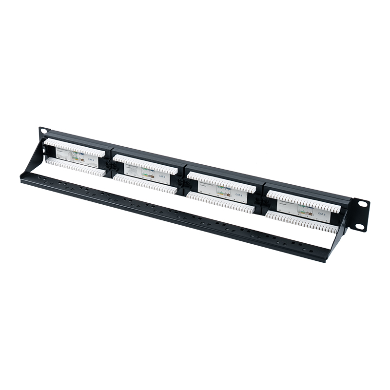 Cat6e 19-inci 1U Unshielded 24-Port Patch Panel (Dwi-purpose IDC) SP-3310D24-C6A Cat6e 19-inci 1U Unshielded 24-Port Patch Panel (Dwi-purpose IDC) SP-3310D24-C6A