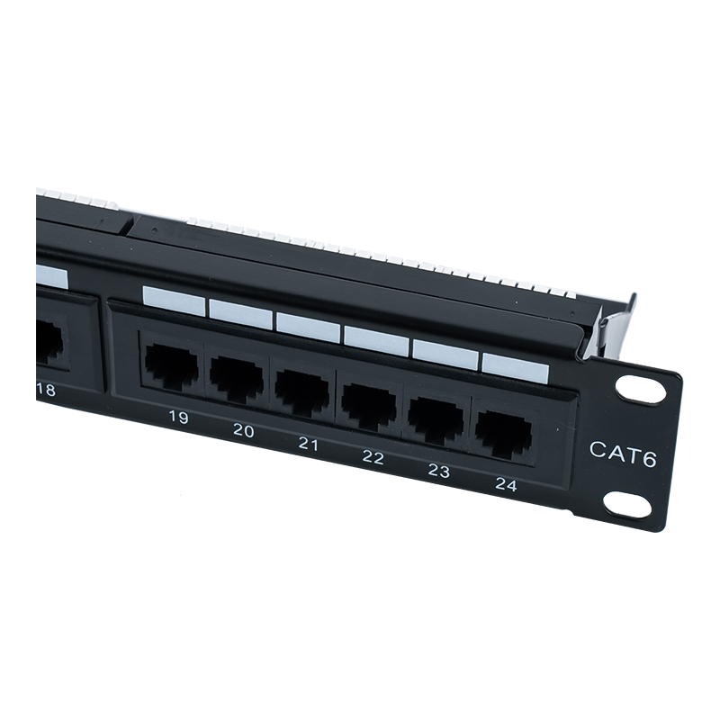 Cat6e 19-inci 1U Unshielded 24-Port Patch Panel (Dwi-purpose IDC) SP-3310D24-C6A Cat6e 19-inci 1U Unshielded 24-Port Patch Panel (Dwi-purpose IDC) SP-3310D24-C6A
