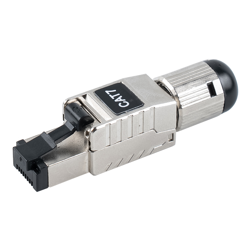 Penyambung RJ45 Tanpa Alat Cat7 (dengan Klip Spring Plastik Hitam) RJ-G60S-1-C7 Penyambung RJ45 Tanpa Alat Cat7 (dengan Klip Spring Plastik Hitam) RJ-G60S-1-C7