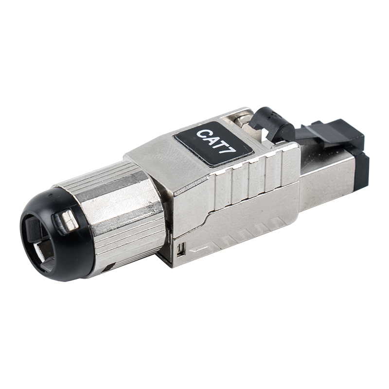 Penyambung RJ45 Tanpa Alat Cat7 (dengan Klip Spring Plastik Hitam) RJ-G60S-1-C7