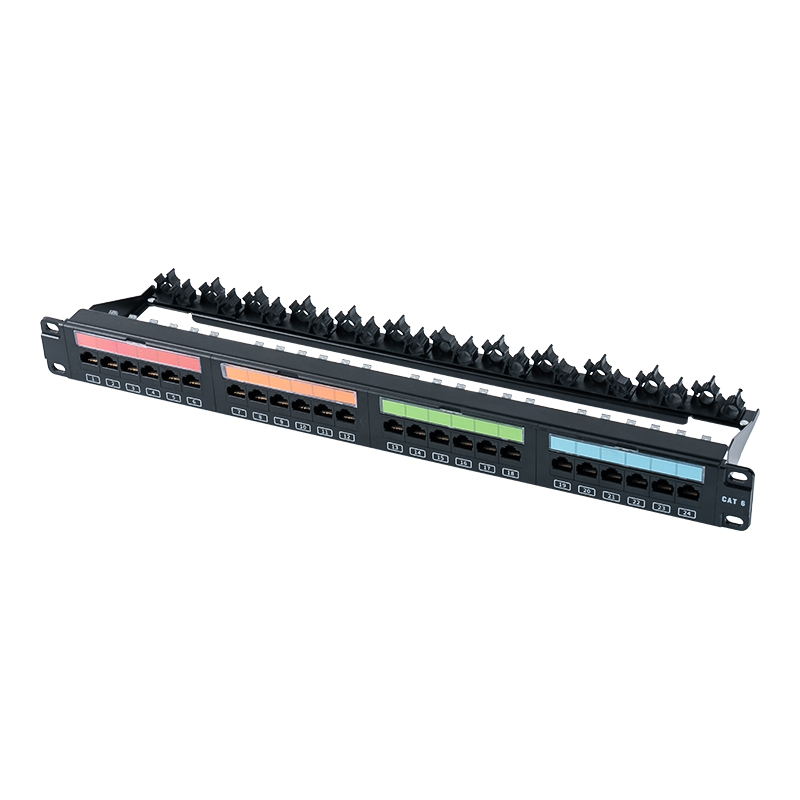 Rak tidak terlindung 1U 24-port 19-inci (tingkap plastik flip atas) SP-3405-24P