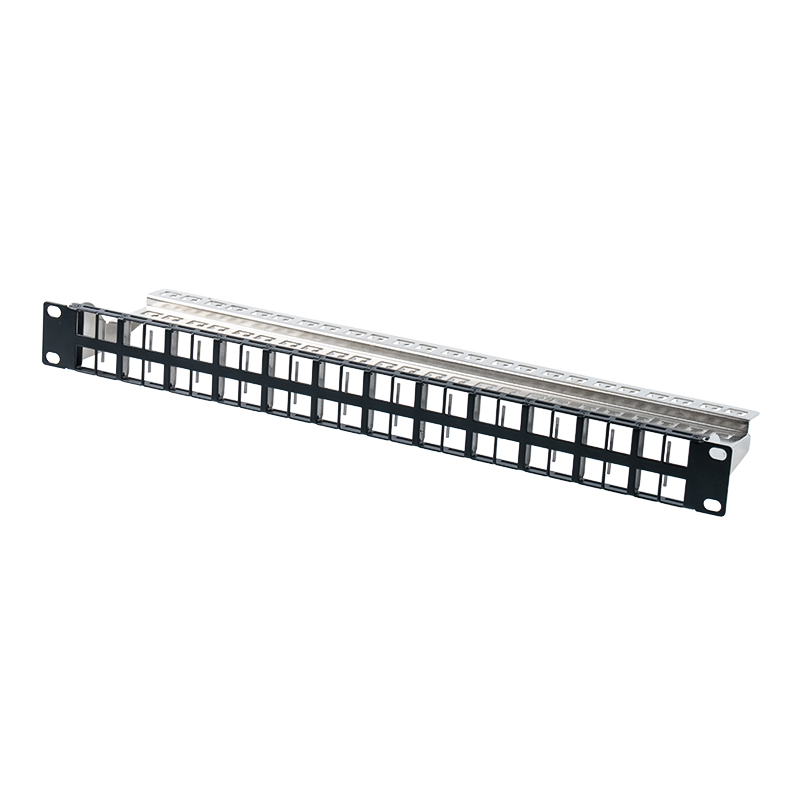 Rak kosong terlindung 1U 24-port 19 inci (versi tidak bernombor) SP-3407-24P