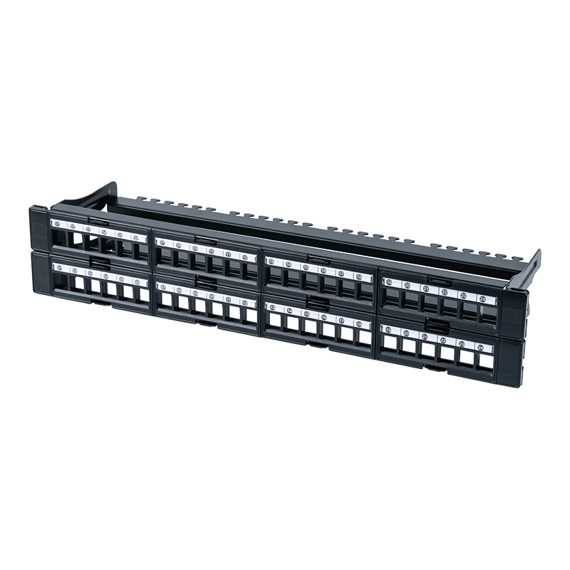 Rak tanpa pelindung 1U 48-port 19 inci (tingkap boleh tanggal) SP-3408-48P